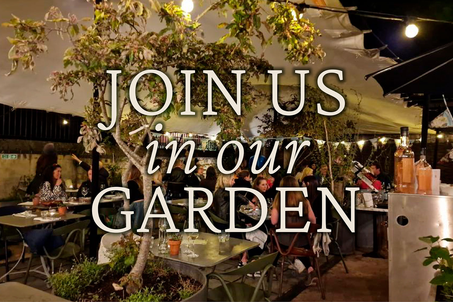Join us in our garden